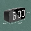 Smart Digital Alarm Clock Bedside,Red LED Travel USB Desk Clock