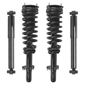Unity 4-11990-252080-001 Front and Rear 4 Wheel Complete Strut Assembly with Gas Shock Kit