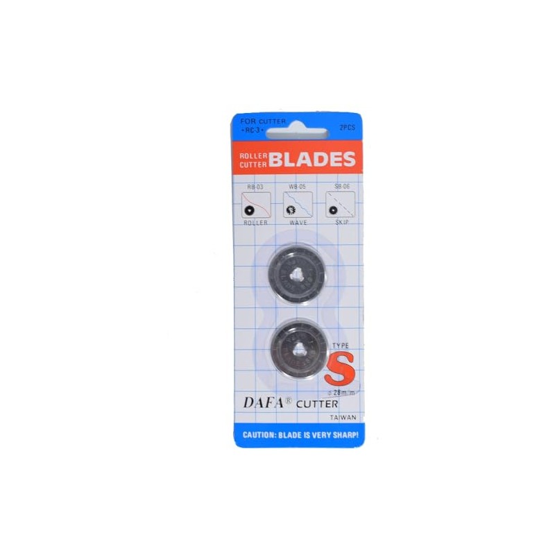 Dafa 28MM ROTARY CUTTER REPLACEMENT BLADES X 2