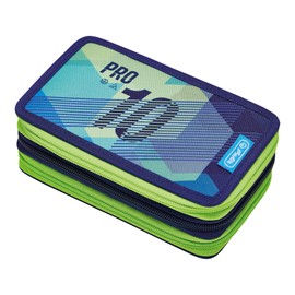 herlitz TriCase 31-Piece Pencil Case with Motif, Green Goal, Pencil case