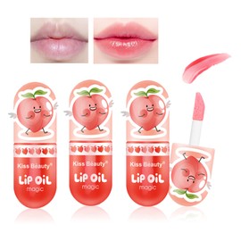 Moisturising Plumping Lip Gloss, Temperature Colour Changing Long-Lasting Moisturising Lip Care Lip Oil Gloss, Transparent Nourishing Lip Plumper Oil for Women and Girls