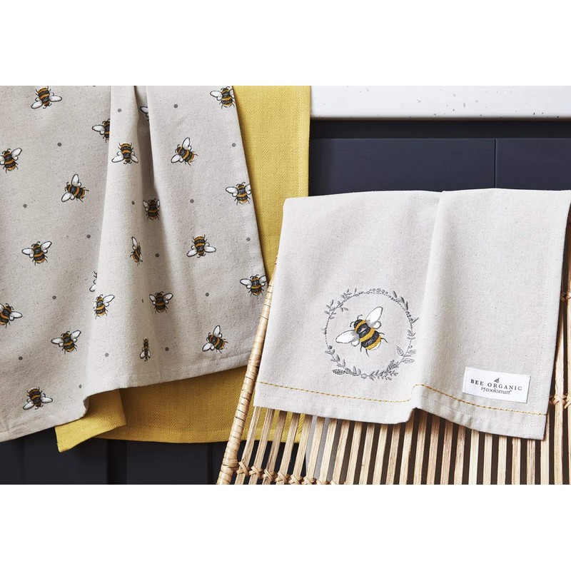 Cooksmart British Designed Pack of 3 Tea Towels | Luxury