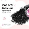JASVERLIN Pack of 1000 Rubber Bands for Hair, Small Elastic