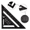JMIATRY Carpenter Square 12 Inch & 7inch Rafter Square Black