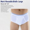 Men's Reusable Briefs- Large (Waist 38"-40")