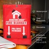 Signature Series Fire Blanket, Flame Suppression Fiberglass Blanket for Home