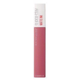 Maybelline Labial líquido mate Superstay Matte Ink Tono Lover, 5ml - Lipstick matte de larga duración, color intenso por hasta 16H, alta pigmentación, no transfiere