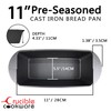 Crucible Cookware Cast Iron Bread Pan with Lid (Pre-Seasoned) –