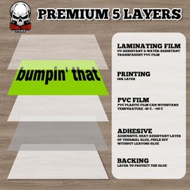 Bumpin' That | Bumper Sticker or Car Magnet | Waterproof Vinyl Sticker for Trucks Vans Cars [7.5x3.75]