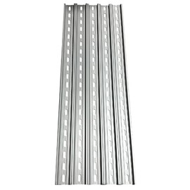 International Connector T&G 5 Pieces DIN Rail Slotted Aluminum RoHS 35mm Wide 7.5mm High (20")