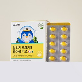 Rockfido rTG Omega 3 Chewable Kids Children's Nutrition EPA DHA Vitamin E 90 capsules, 2 units / 락피도 rTG 오메가3 츄어블 키즈 어린이영양제 EPA DHA 비타민E 90캡슐, 2개