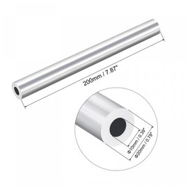 uxcell 6063 Aluminum Round Tube 20mm OD 10mm Inner Dia 200mm Length Pipe Tubing 3 Pcs
