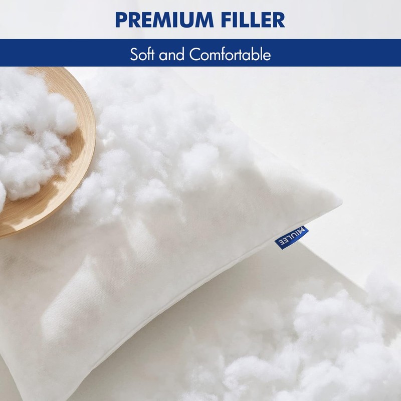 MIULEE Pillow Insert 12x20 Inch, Decorative Rectangle Throw Pillow Insert,