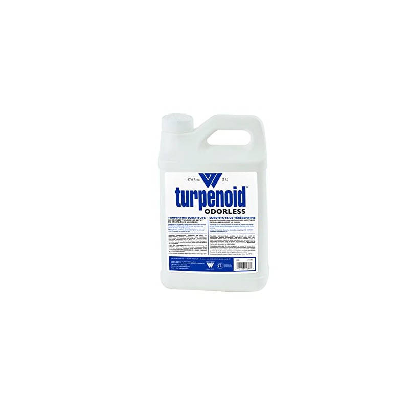 Weber Odorless Turpenoid, Artist Paint Thinner and Cleaner, 2 Liters