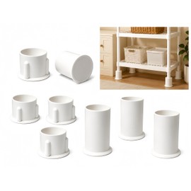 Replacement Feet and Caps Compatible with HDX Heavy Duty Shelving, 4 Pack