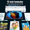 13in Laminator Machine with Paper Trimmer + 50pcs Sheets +