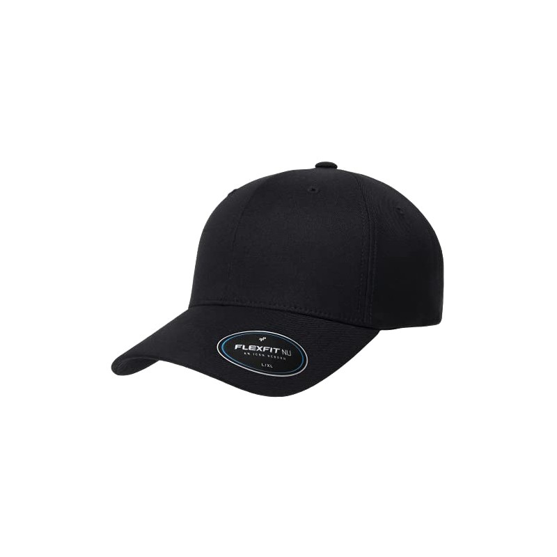 Flexfit Unisex Nu Baseball Cap, Black, Small-Medium