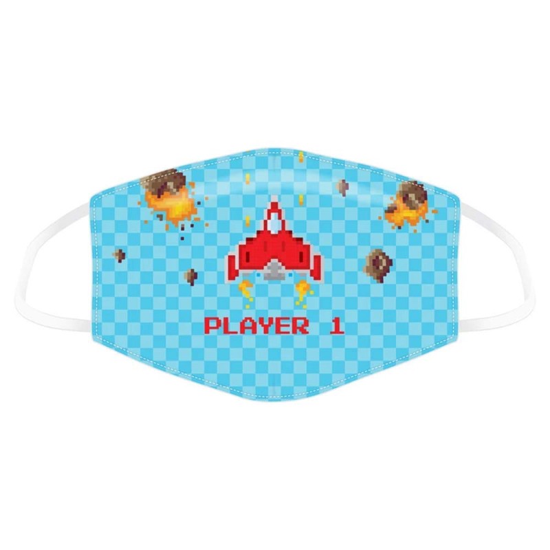 Puckator Reusable Face Covering-Non Medical Large Size Twin Pack (Game