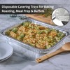 20.5"L X 12.5"W X 2"D Heavy-Duty Aluminum Foil Pans, Shallow