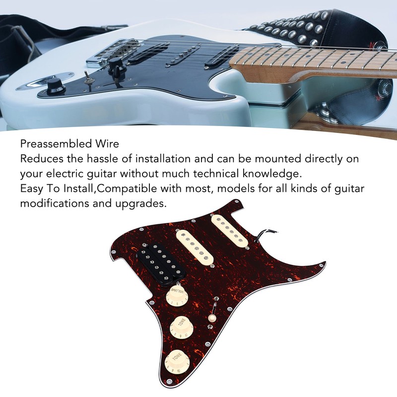 Electric Guitar Pickguard Plastic and Mental Electric Guitar Loaded Pickguard