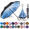 MRTLLOA 40/49/56 Inch Oversize Windproof Inverted Reverse Upside Down Umbrella,