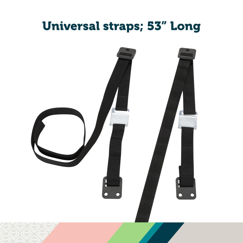 Safety 1st TV & Furniture Safety Straps, Black, Multi, 2