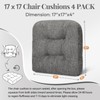 Basic Beyond Chair Cushions for Dining Chairs, Non-Slip Chair Pads