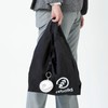 Eco Bag with Baseball Pouch [Black] Convenience Store Bag Size