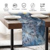 Savannah Tropical Rainforest Summer Lotus Flower Dining Table Runner For