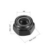 TA-VIGOR 50Pcs Hex Lock Nuts, M5 x 0.8mm Threaded Carbon