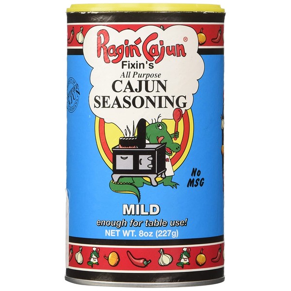 All Purpose Cajun Seasoning Mild 8 oz Ragin' Cajun (Pack of 1)