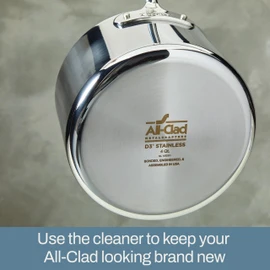 All-Clad Specialty Powder Stainless Steel Cleaner and Polish 12 Ounce Pots and Pans, Cookware White