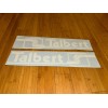 Talbert Trailers Replacement Stickers 24” (Set Of 2) White Decals