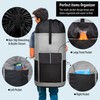 BeeGreen Grey-Black-Laundry-Bag-Backpack-Extra-Large-Heavy-Duty, 125L Portable Travel Laundry Backpack with Shoulder Straps