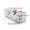 SNS 1-4pcs Fishing Bait Trap Fish Net Cast Cage Crab
