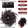 Tousled Updo Messy Bun Hair Extension Instant Ponytail With Elastic