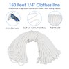 TooTaci Outdoor Clothesline Kit, 5" Nylon Clothes Line Pulley Kit,