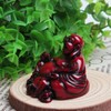 Acxico 1Pcs Resin Buddha Happy Statue Laughing Maitreya Figurine Feng