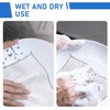 Paicreate 4 PCS Double Layer Wire Dishwashing Cloths, Non Scratch