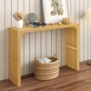 MODCART 46" Solid Wood Console Table, Nature Console Tables for