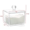 Kamay's Transparent Cube Cotton Ball Pad Swabs Q-Tips Make Up