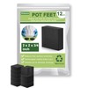 vensovo Invisible Rubber Pot Feet – Square Non-Slip Risers Elevate