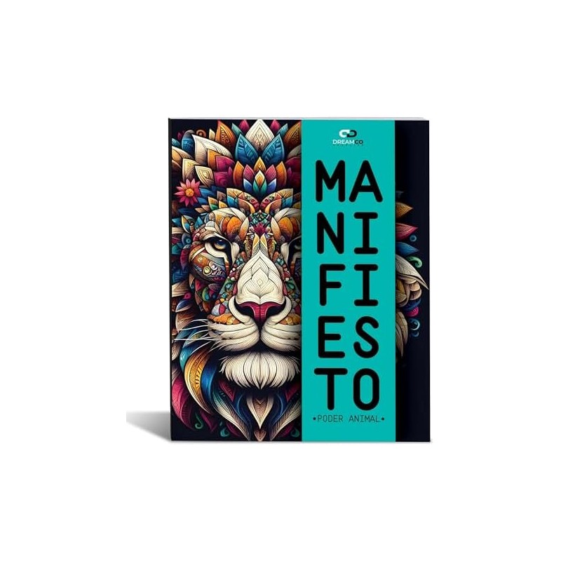 Libro para Colorear Mandalas Antiestrés Manifiesto PODER ANIMAL, Relajación y