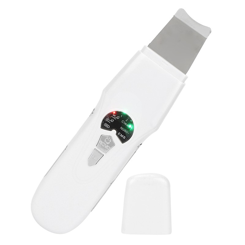 Facial Skin Scraper Ultrasonic Skin Scrubber Spatula 2 Gears Vibration