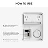 PGST Solar Motion Alarm,Outdoor Siren Detector with Flashing Light,IP65 Waterproof,Remote