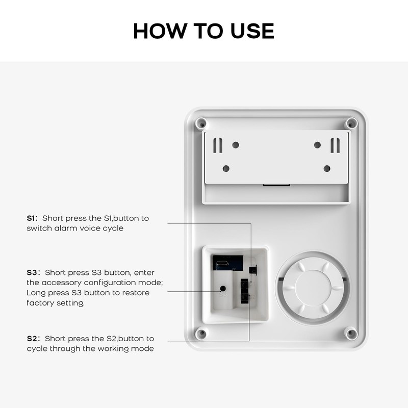 PGST Solar Motion Alarm,Outdoor Siren Detector with Flashing Light,IP65 Waterproof,Remote