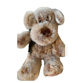 Weighted stuffed animal with 2 lbs, fluffy dog, washable plush buddy