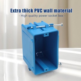 XGGYA New Work Electrical Nail Outlet Box, 18 Cubic Inch Single Gang Blue Wall Box (12 Pack)
