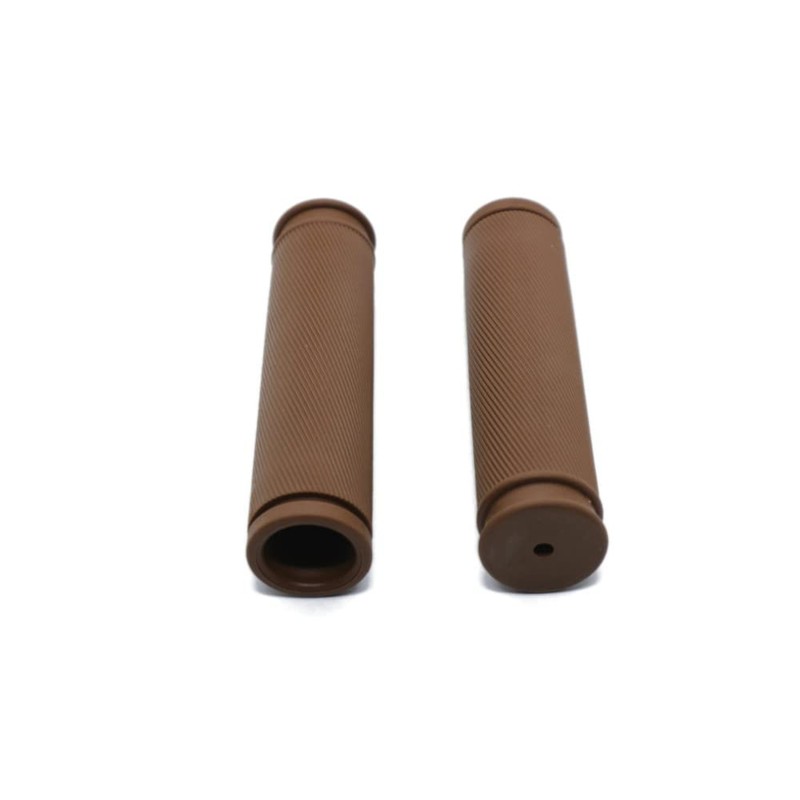 Beatus Bicycle Grip, Rubber, Anti-Slip, Basic Design, Fashionable Colors! (Brown)