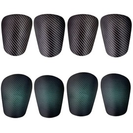 Deepflair 4 Pairs Soccer Shin Guards Mini Shin Guards Shin Pads Protective Guards Soccer Miniature for Boys Girls (4.7inx3in)